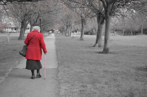 lonely old lady image